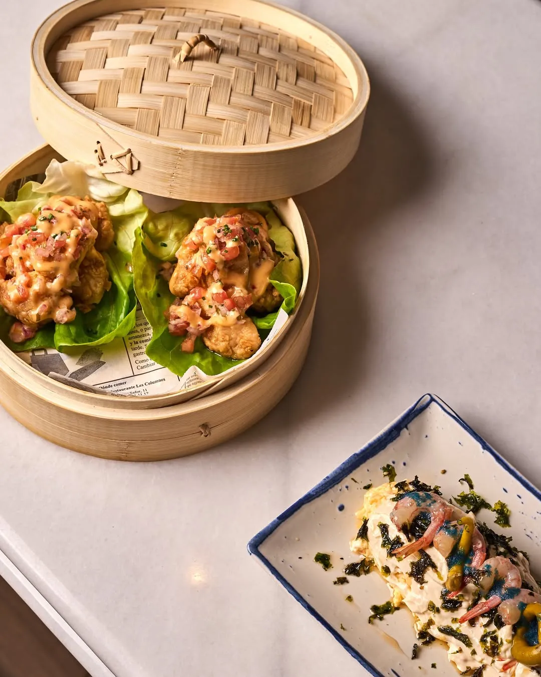 Dumplings al vapor